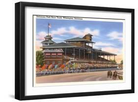 Delaware Park Race Track, Wilmington, Delaware-null-Framed Art Print