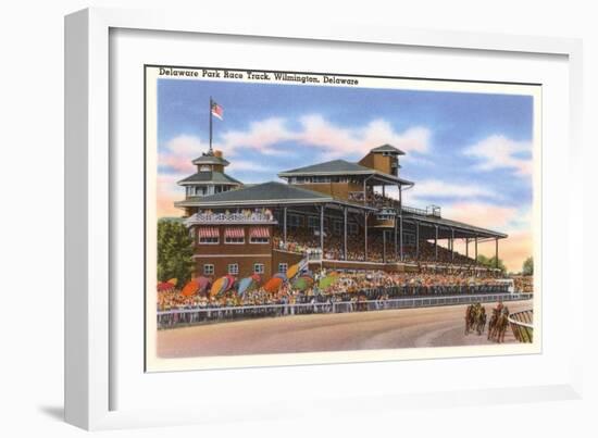 Delaware Park Race Track, Wilmington, Delaware-null-Framed Art Print