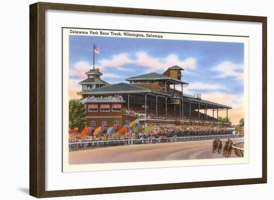 Delaware Park Race Track, Wilmington, Delaware-null-Framed Art Print