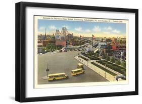 Delaware River Bridge, Camden-null-Framed Art Print