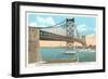 Delaware River Bridge, Philadelphia, Pennsylvania-null-Framed Art Print