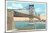 Delaware River Bridge, Philadelphia, Pennsylvania-null-Mounted Art Print