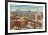 Delaware River Bridge, Philadelphia, Pennsylvania-null-Framed Premium Giclee Print