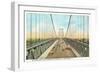 Delaware River Bridge, Philadelphia, Pennsylvania-null-Framed Art Print