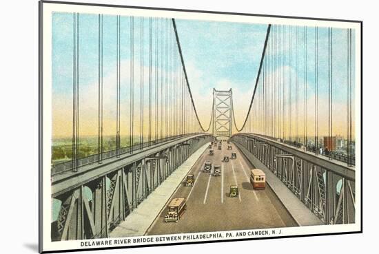 Delaware River Bridge, Philadelphia, Pennsylvania-null-Mounted Art Print