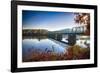 Delaware River Bridge-George Oze-Framed Photographic Print