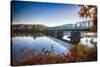 Delaware River Bridge-George Oze-Stretched Canvas