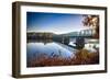 Delaware River Bridge-George Oze-Framed Photographic Print