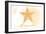 Delaware - Starfish - Yellow - Coastal Icon-Lantern Press-Framed Art Print