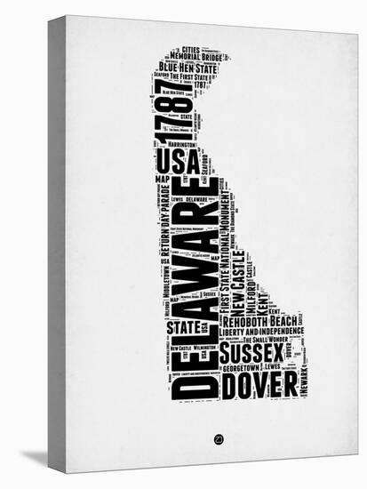 Delaware Word Cloud 2-NaxArt-Stretched Canvas