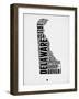 Delaware Word Cloud 2-NaxArt-Framed Art Print