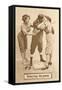 Delaying the Game, Baseball Players Kissing-null-Framed Stretched Canvas