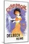 Delbeck Reims Champagne-Leonetto Cappiello-Mounted Art Print