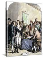 Delegates Signing the Declaration of American Independence, July 4, 1776-null-Stretched Canvas