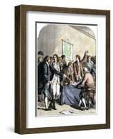 Delegates Signing the Declaration of American Independence, July 4, 1776-null-Framed Giclee Print