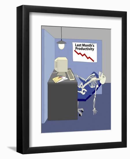 Deleting Spam-Linda Braucht-Framed Giclee Print