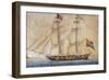 Delfino, Sardinian Brig, 1820, Italy, 19th Century-null-Framed Giclee Print