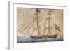 Delfino, Sardinian Brig, 1820, Italy, 19th Century-null-Framed Giclee Print