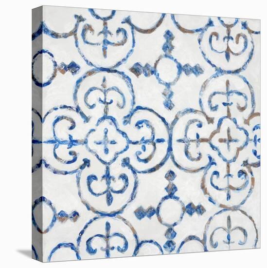 Delft Blue Pattern 1-Hope Smith-Stretched Canvas