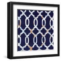 Delft Blue Pattern 3-Hope Smith-Framed Art Print