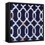 Delft Blue Pattern 3-Hope Smith-Framed Stretched Canvas