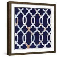 Delft Blue Pattern 3-Hope Smith-Framed Art Print