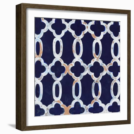 Delft Blue Pattern 3-Hope Smith-Framed Art Print