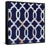 Delft Blue Pattern 3-Hope Smith-Framed Stretched Canvas