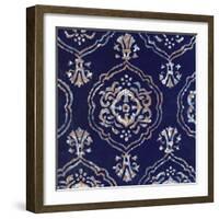 Delft Blue Pattern 4-Hope Smith-Framed Art Print