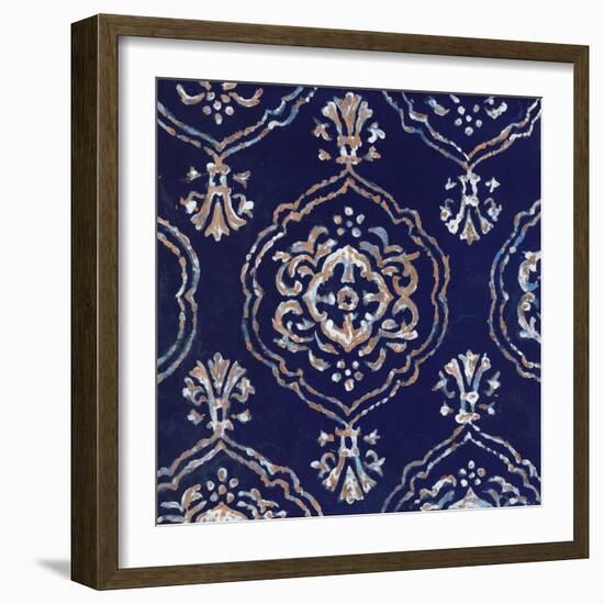 Delft Blue Pattern 4-Hope Smith-Framed Art Print