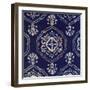 Delft Blue Pattern 4-Hope Smith-Framed Art Print