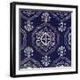 Delft Blue Pattern 4-Hope Smith-Framed Art Print