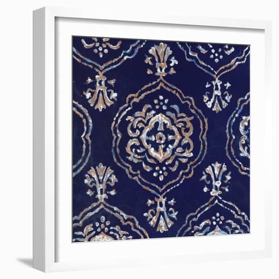 Delft Blue Pattern 4-Hope Smith-Framed Art Print