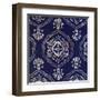 Delft Blue Pattern 4-Hope Smith-Framed Art Print