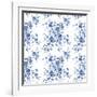 Delft Delight Pattern I-Kristy Rice-Framed Art Print