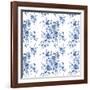 Delft Delight Pattern I-Kristy Rice-Framed Art Print