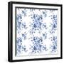 Delft Delight Pattern I-Kristy Rice-Framed Art Print