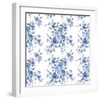 Delft Delight Pattern I-Kristy Rice-Framed Art Print