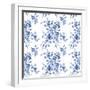 Delft Delight Pattern I-Kristy Rice-Framed Art Print