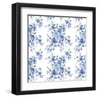 Delft Delight Pattern I-Kristy Rice-Framed Art Print