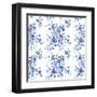 Delft Delight Pattern I-Kristy Rice-Framed Art Print