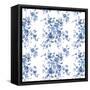 Delft Delight Pattern I-Kristy Rice-Framed Stretched Canvas