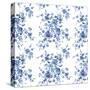 Delft Delight Pattern I-Kristy Rice-Stretched Canvas