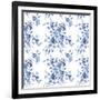 Delft Delight Pattern I-Kristy Rice-Framed Art Print