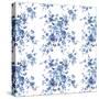 Delft Delight Pattern I-Kristy Rice-Stretched Canvas