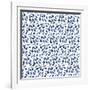 Delft Delight Pattern III-Kristy Rice-Framed Art Print