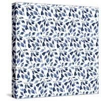 Delft Delight Pattern III-Kristy Rice-Stretched Canvas