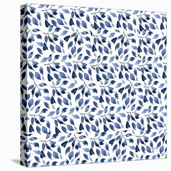 Delft Delight Pattern III-Kristy Rice-Stretched Canvas