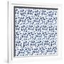 Delft Delight Pattern III-Kristy Rice-Framed Art Print