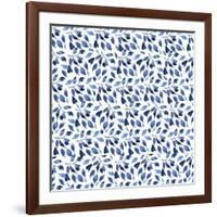 Delft Delight Pattern III-Kristy Rice-Framed Art Print